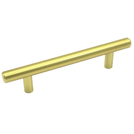 Laurey Steel T-Bar Pull, 96mm c/c, Satin Brass 87104